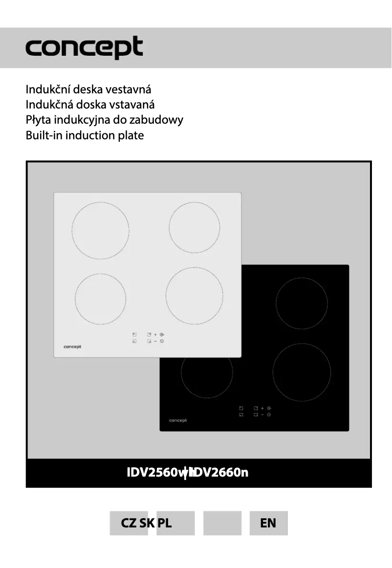 Page n°1 - Manuel utilisateur Concept IDV2560WH