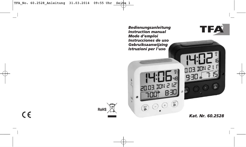 Página 1 del manual Manual de usuario TFA 60.2528.02