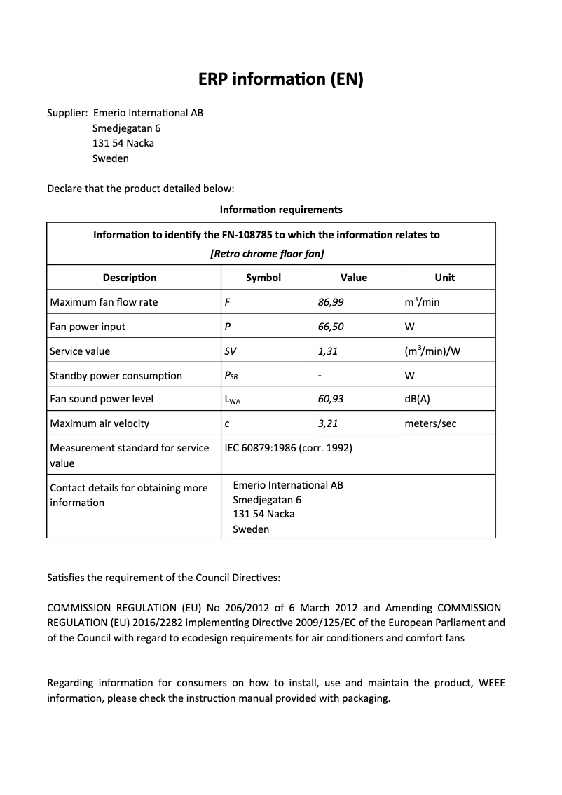 Imagen de la primera página del manual del dispositivo FN-108785