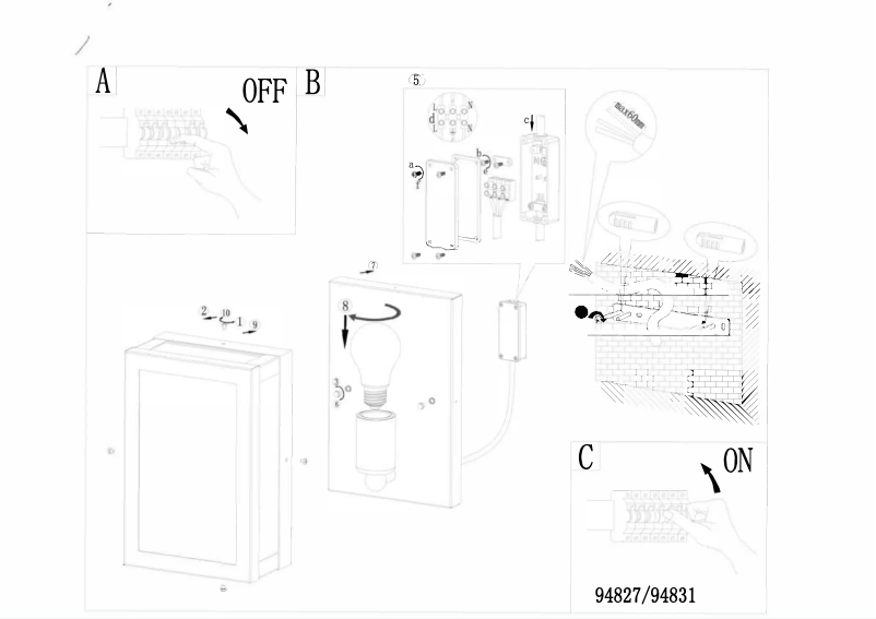 Page 1 de la notice Manuel utilisateur Eglo Vintage Alamonte