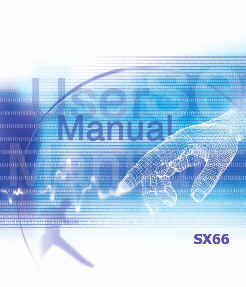Image de la première page du manuel de l'appareil SX66