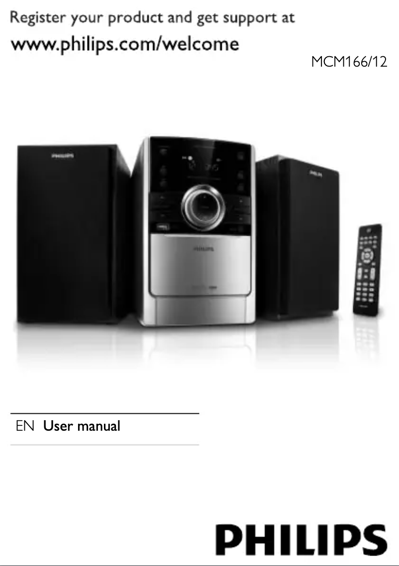 Image de la première page du manuel de l'appareil MCM166X