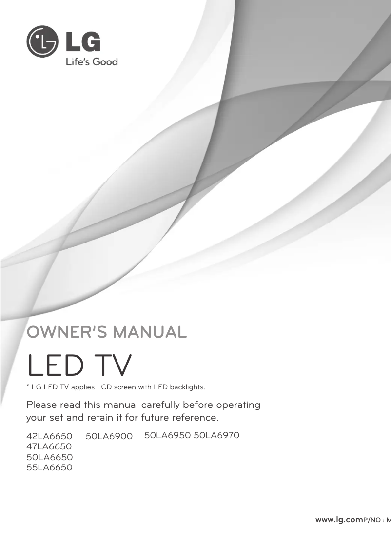 Página 1 del manual Manual de usuario LG 47LA6650