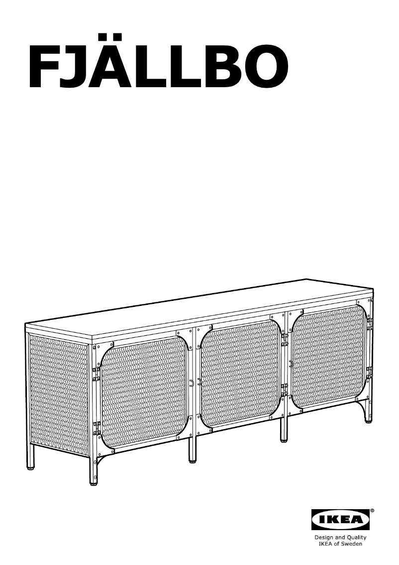 Image de la première page du manuel de l'appareil FJALLBO (150x36x54)