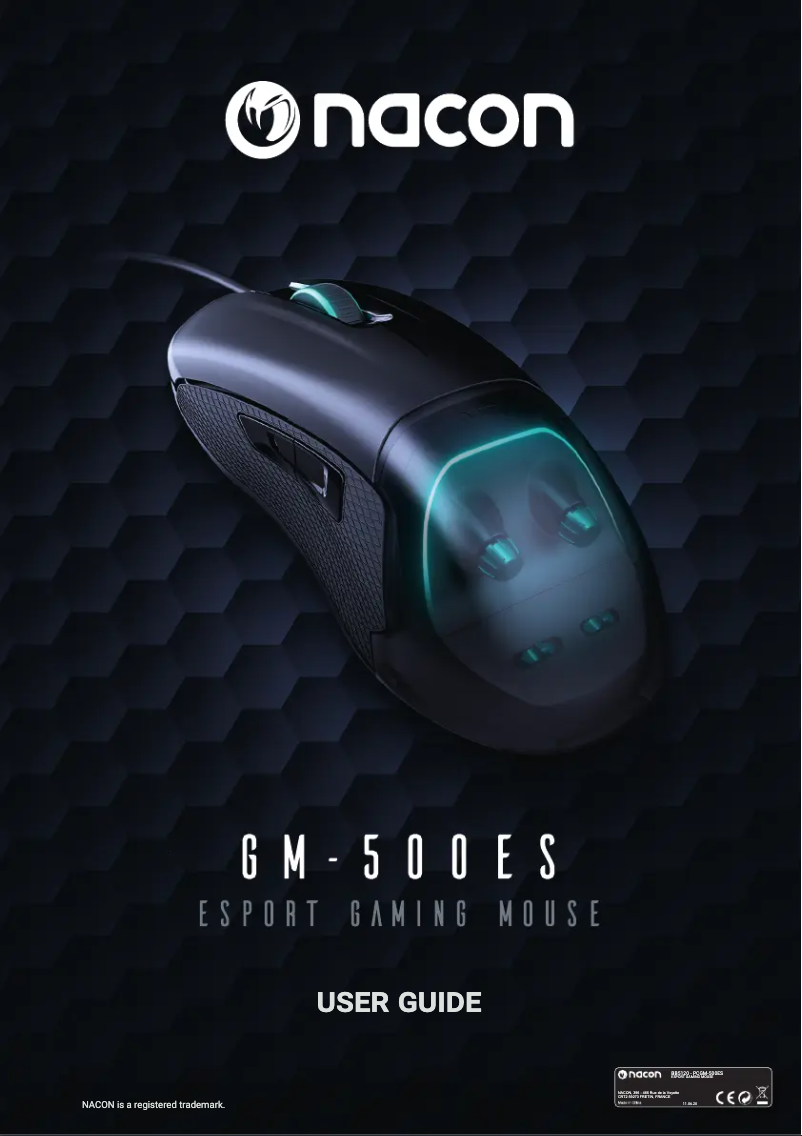 Page 1 de la notice Manuel utilisateur NACON GM-500ES