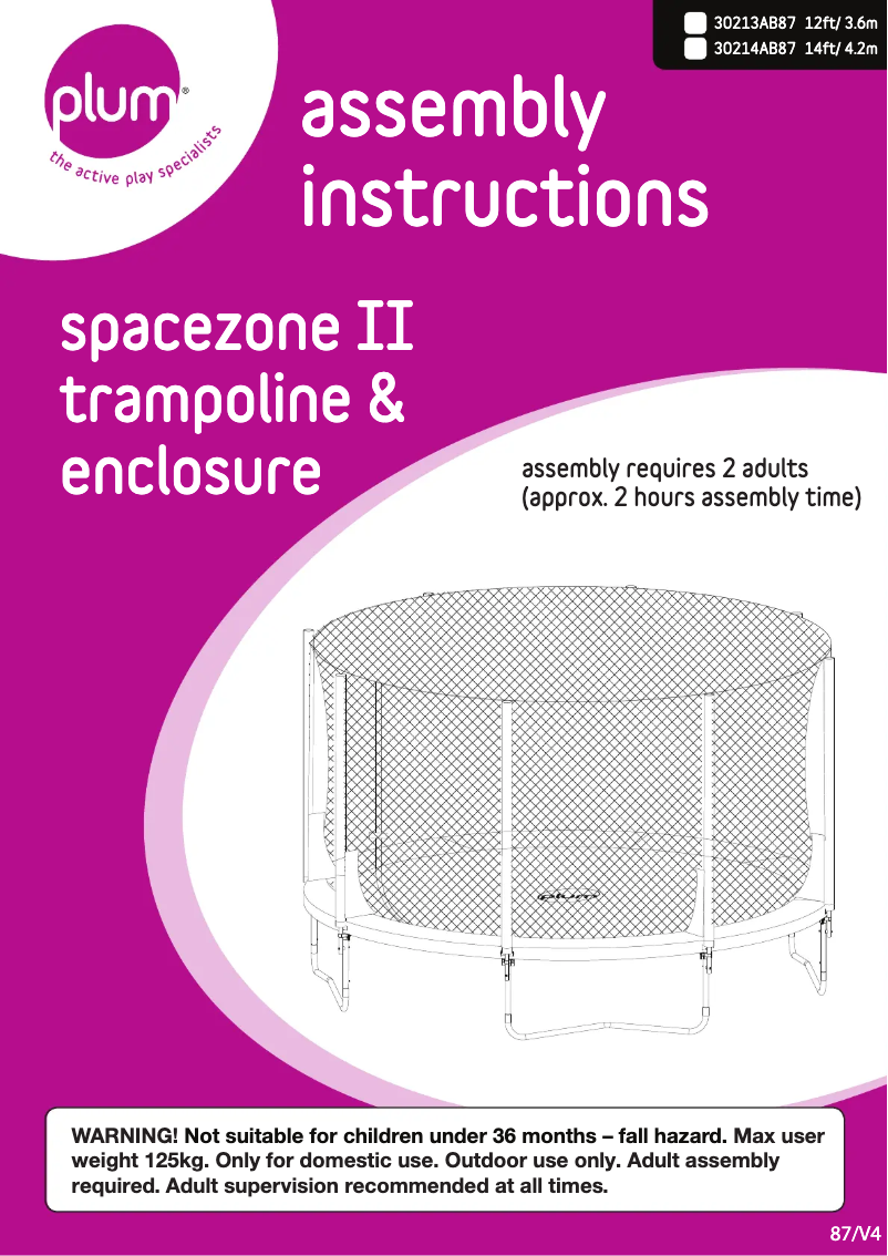 Image de la première page du manuel de l'appareil Spacezone II