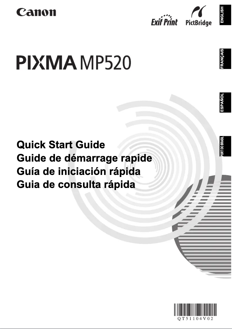 Image de la première page du manuel de l'appareil Pixma MP520