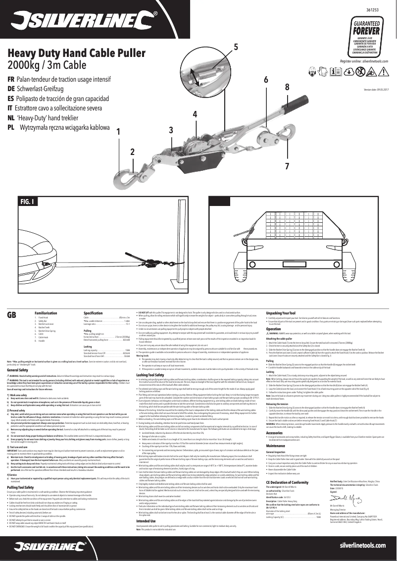 Página 1 del manual Manual de usuario Silverline 361253