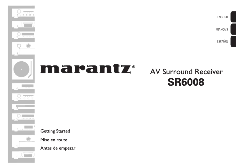 Página 1 del manual Guía de inicio rápido Marantz SR6008