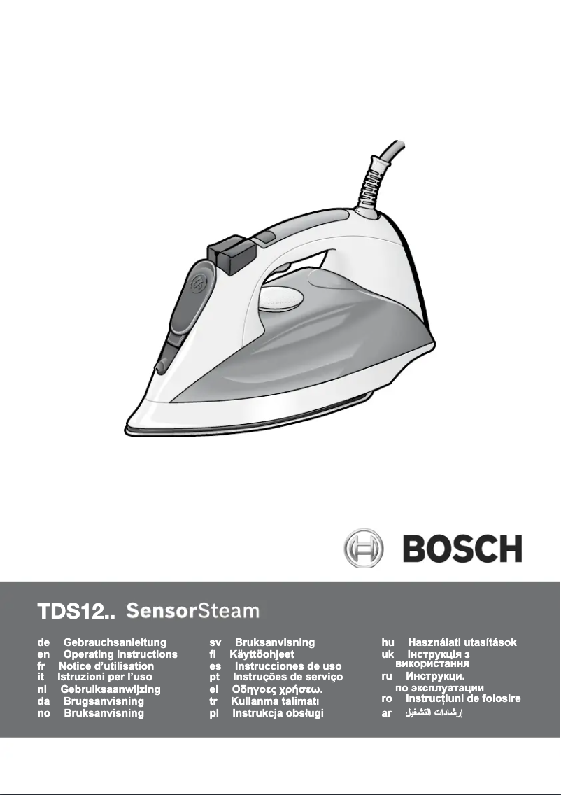 Página 1 del manual Manual de usuario Bosch Ultimate SensorSteam TDS1229