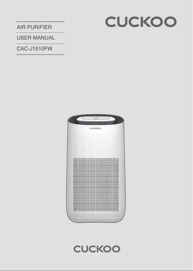 Image de la première page du manuel de l'appareil CAC-J1510FW