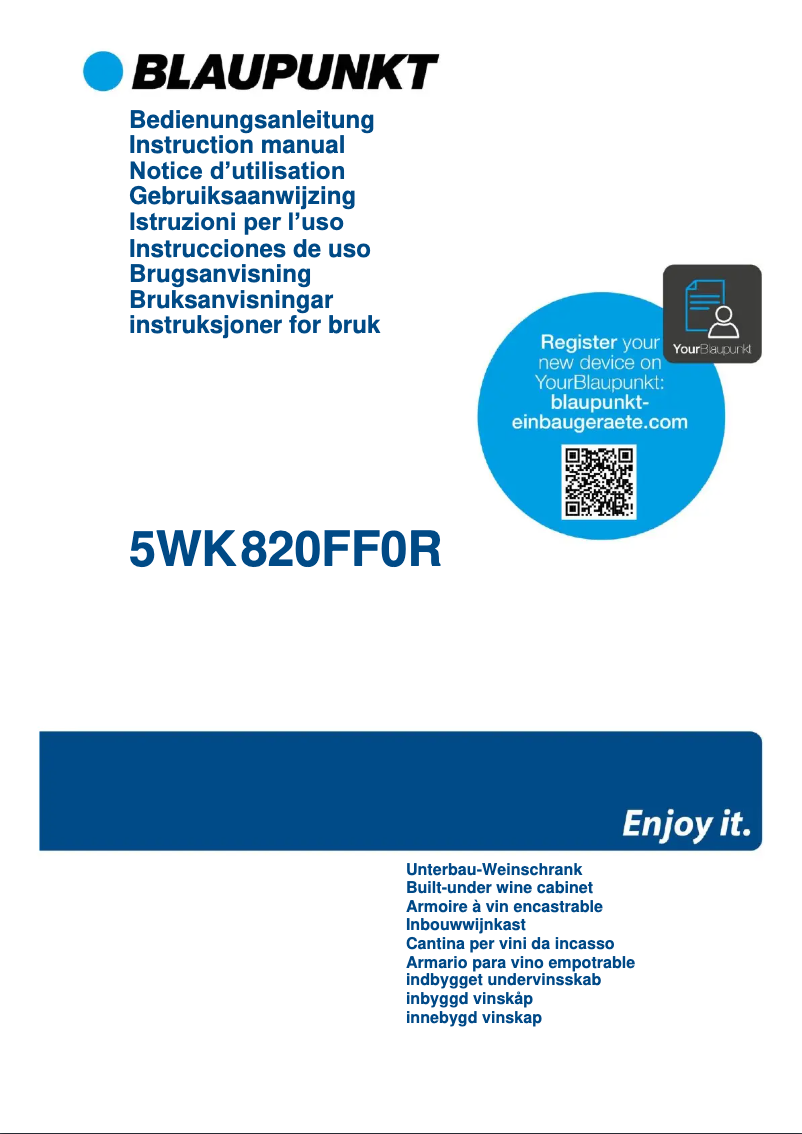 Page n°1 - Guide d'installation Blaupunkt 5WK820FF0