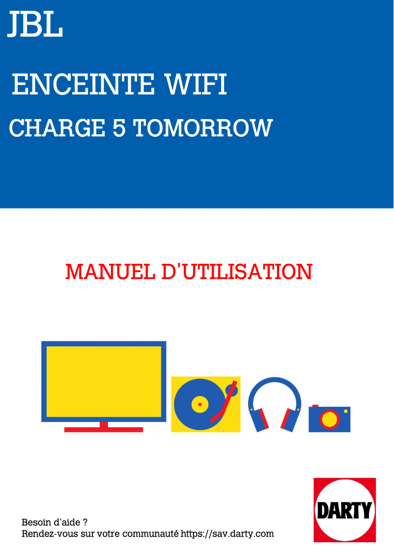 Page n°1 - Manuel utilisateur JBL Charge 5 Tomorrowland Edition