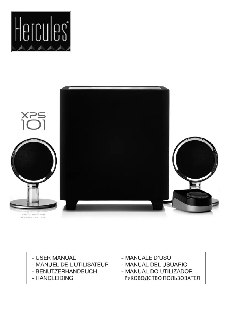 Image de la première page du manuel de l'appareil XPS 101