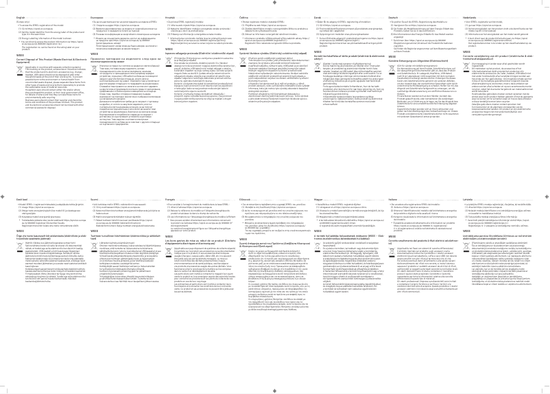 Page 1 de la notice Guide d'installation Samsung C27RG50FQR