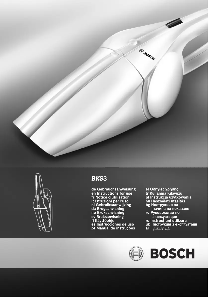 Page n°1 - Manuel utilisateur Bosch BKS 3041