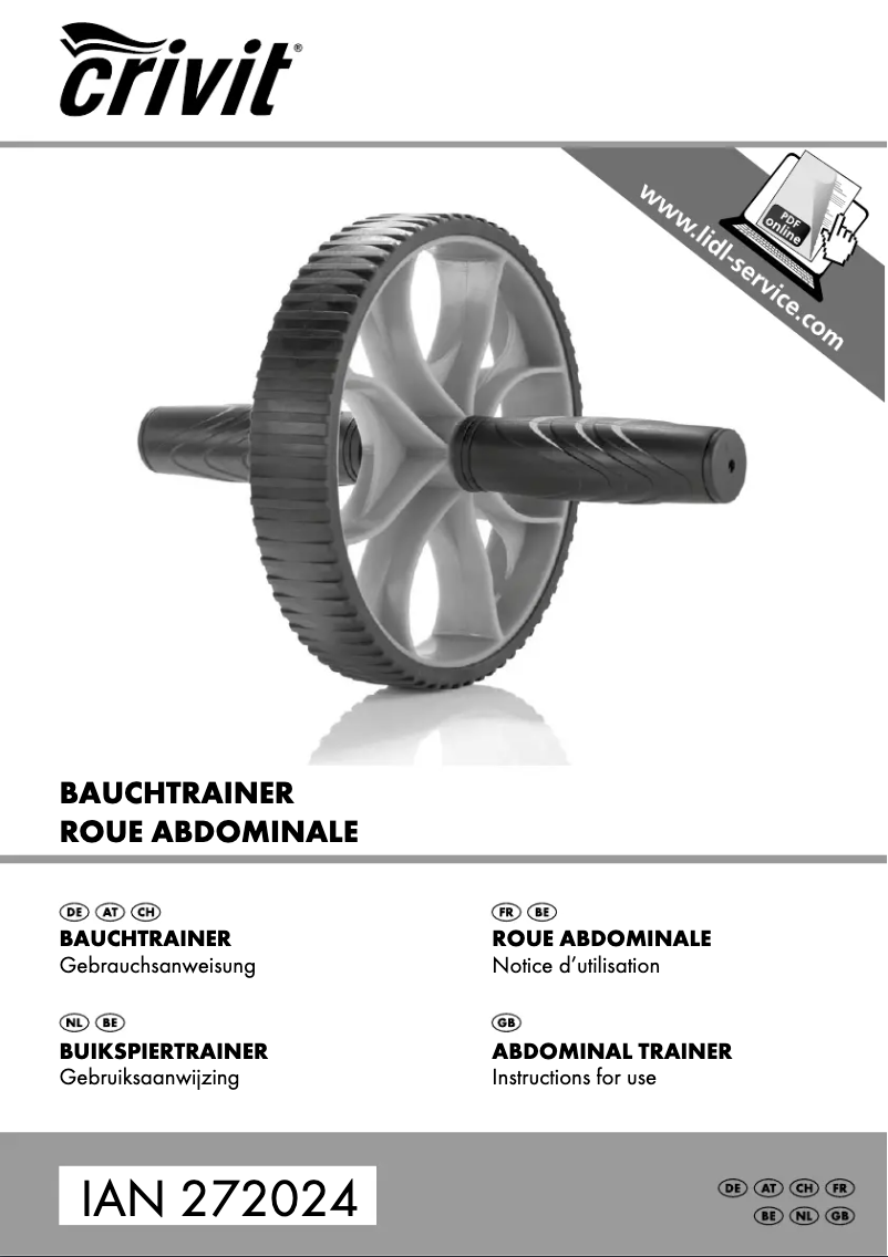 Page n°1 - Manuel utilisateur Crivit IAN 272024