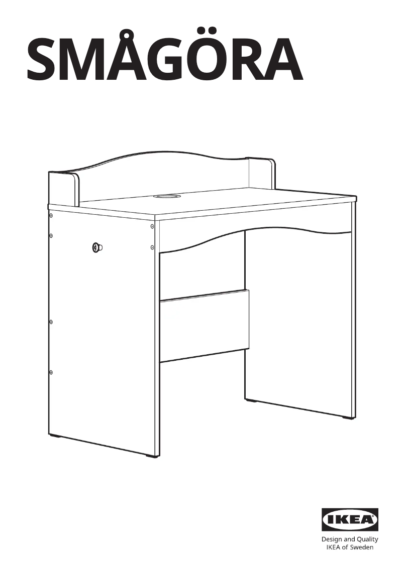 Page 1 de la notice Manuel utilisateur Ikea SMÅGÖRA 904.898.83