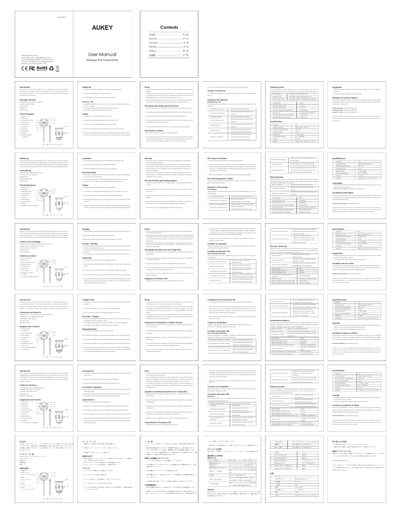 Image de la première page du manuel de l'appareil PB-N39
