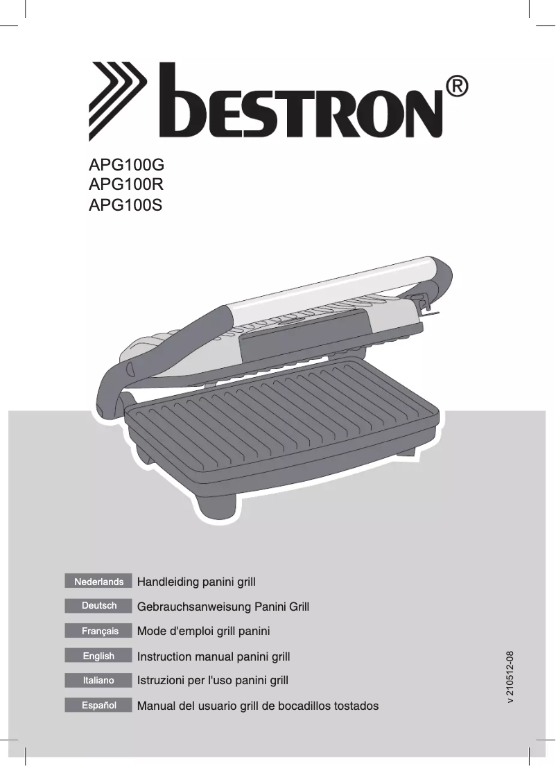 Page n°1 - Manuel utilisateur Bestron APG100S
