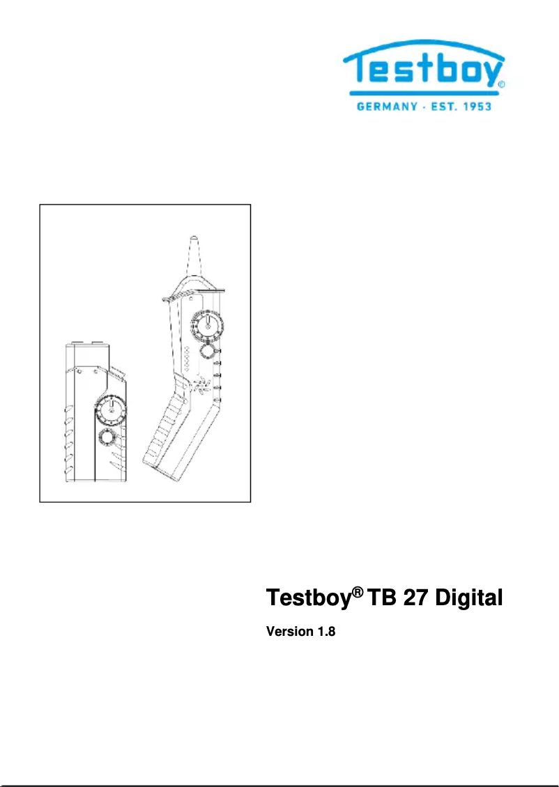 Image de la première page du manuel de l'appareil TB 27 Digital