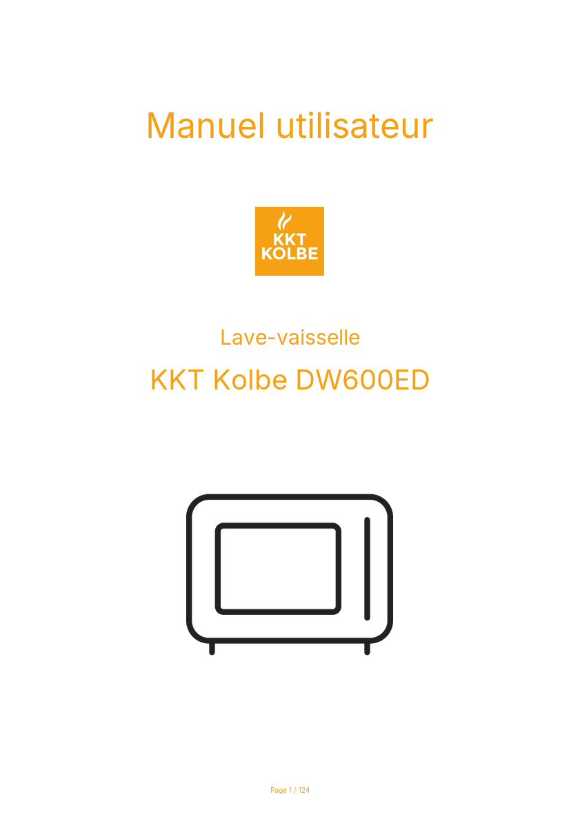 Image de la première page du manuel de l'appareil DW600ED