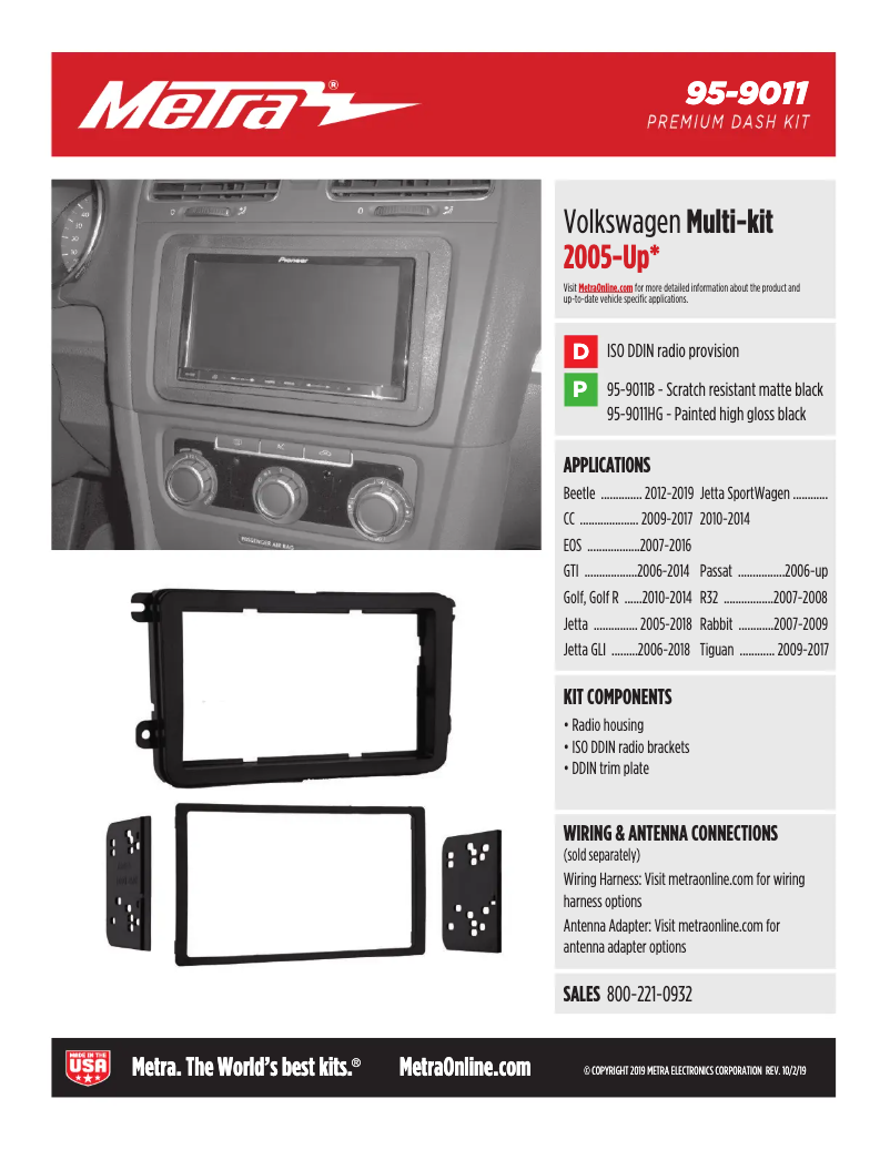 Image de la première page du manuel de l'appareil 95-9011HG