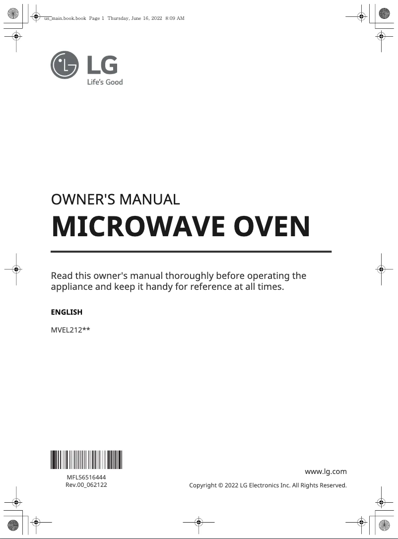Page n°1 - Manuel utilisateur LG MVEL2125F
