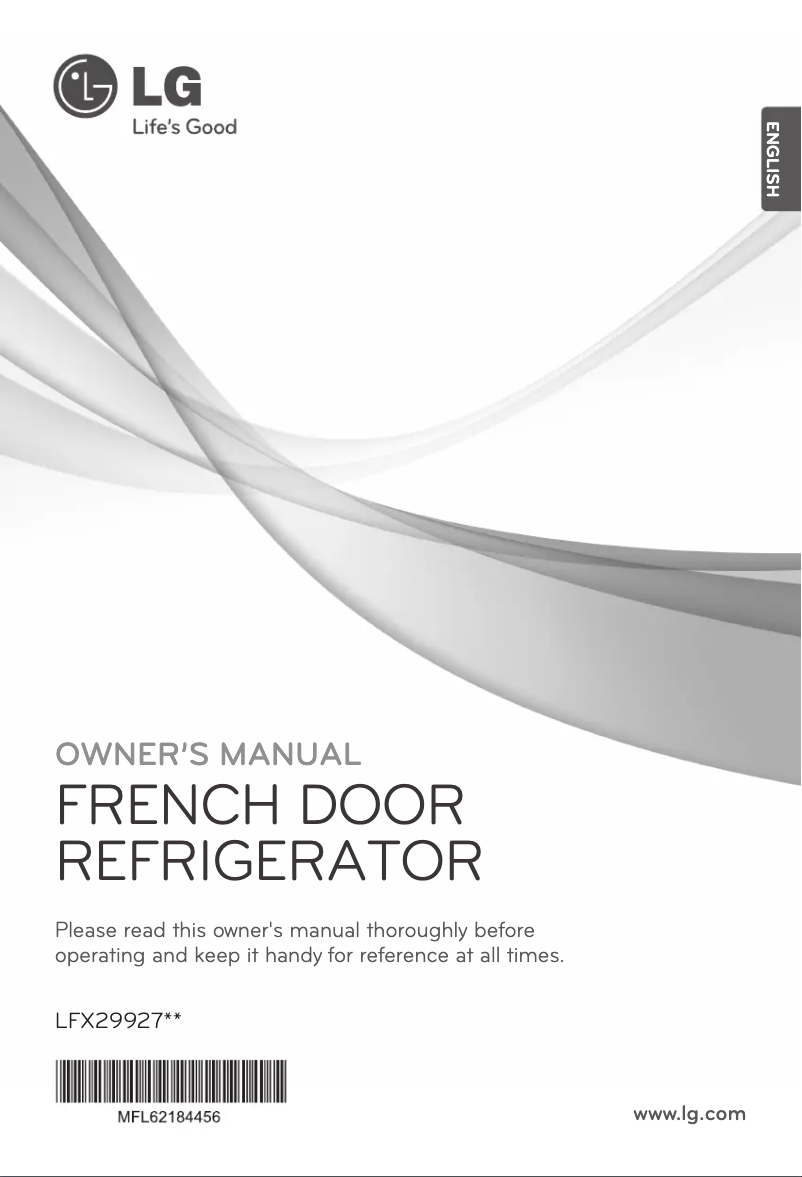 Image de la première page du manuel de l'appareil LFX29927SB