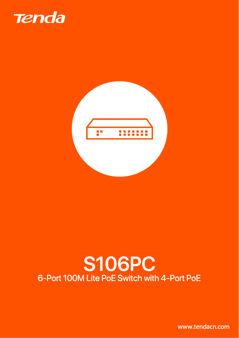 Page n°1 - Fiche technique Tenda S106PC