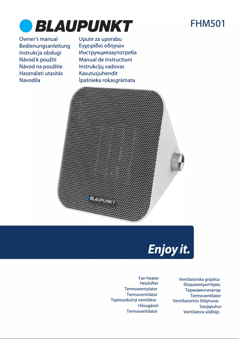 Image de la première page du manuel de l'appareil FHM501