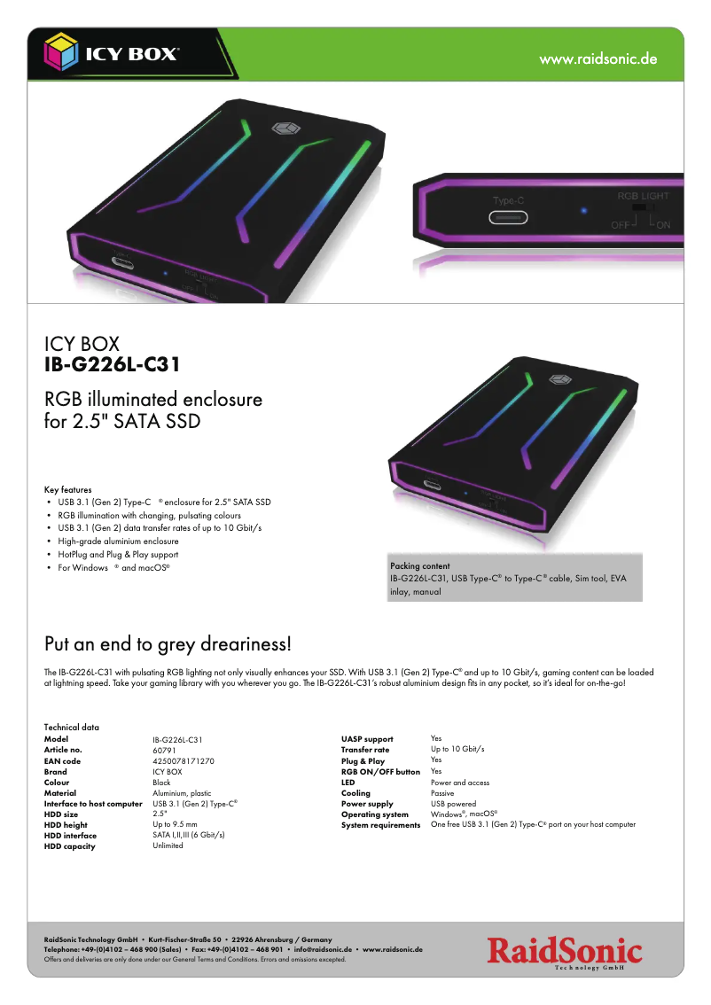 Image de la première page du manuel de l'appareil IB-G226L-C31