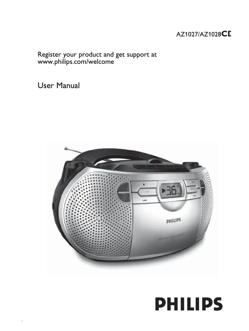 Image de la première page du manuel de l'appareil AZ1028