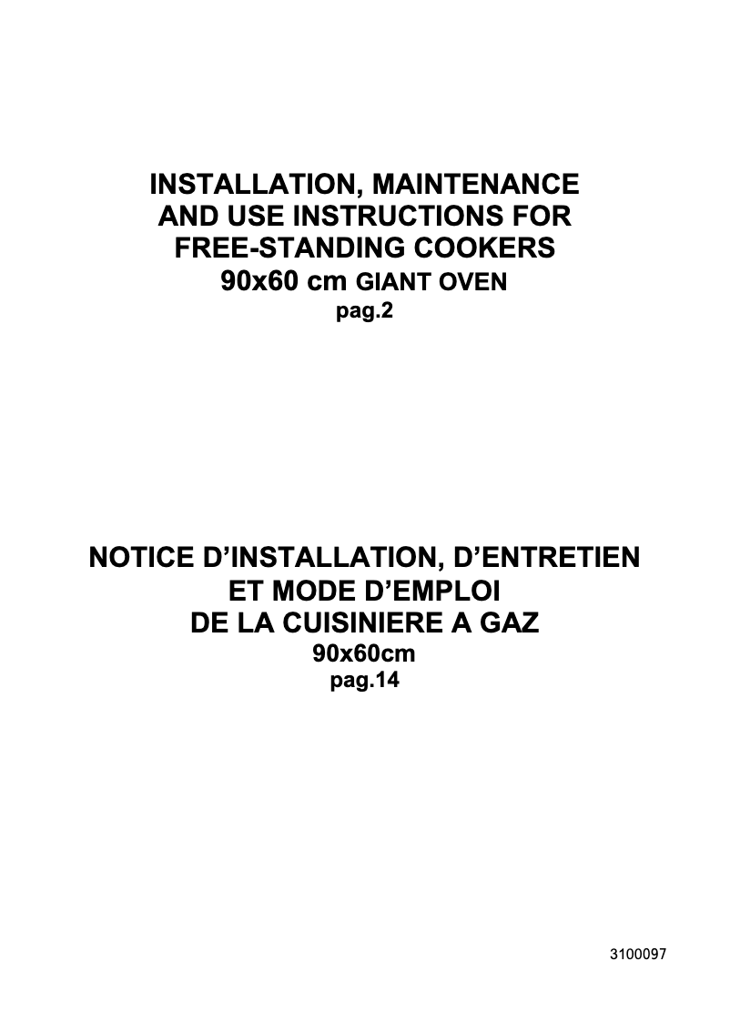 Page 1 de la notice Manuel utilisateur La Germania AMS95C 61 C X