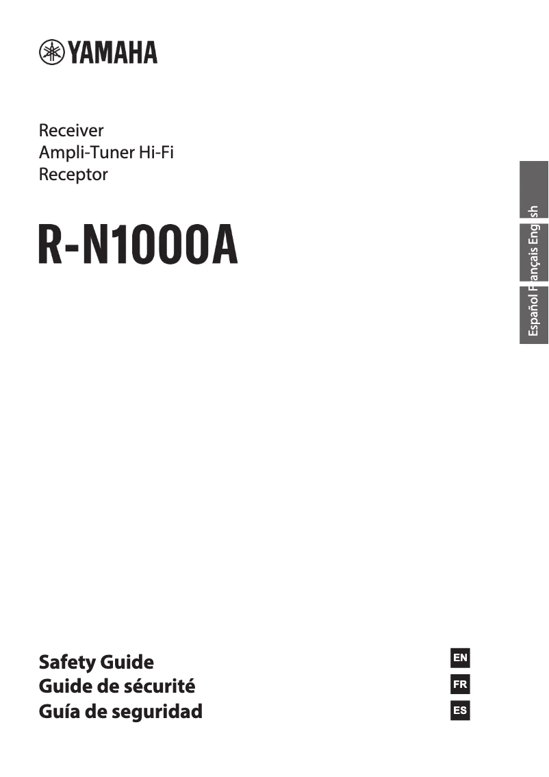 Page 1 de la notice Instructions de sécurité Yamaha R-N1000A