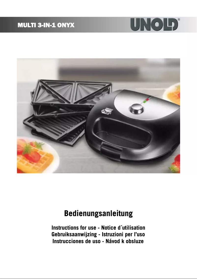 Page 1 de la notice Manuel utilisateur Unold Multi 3-in-1