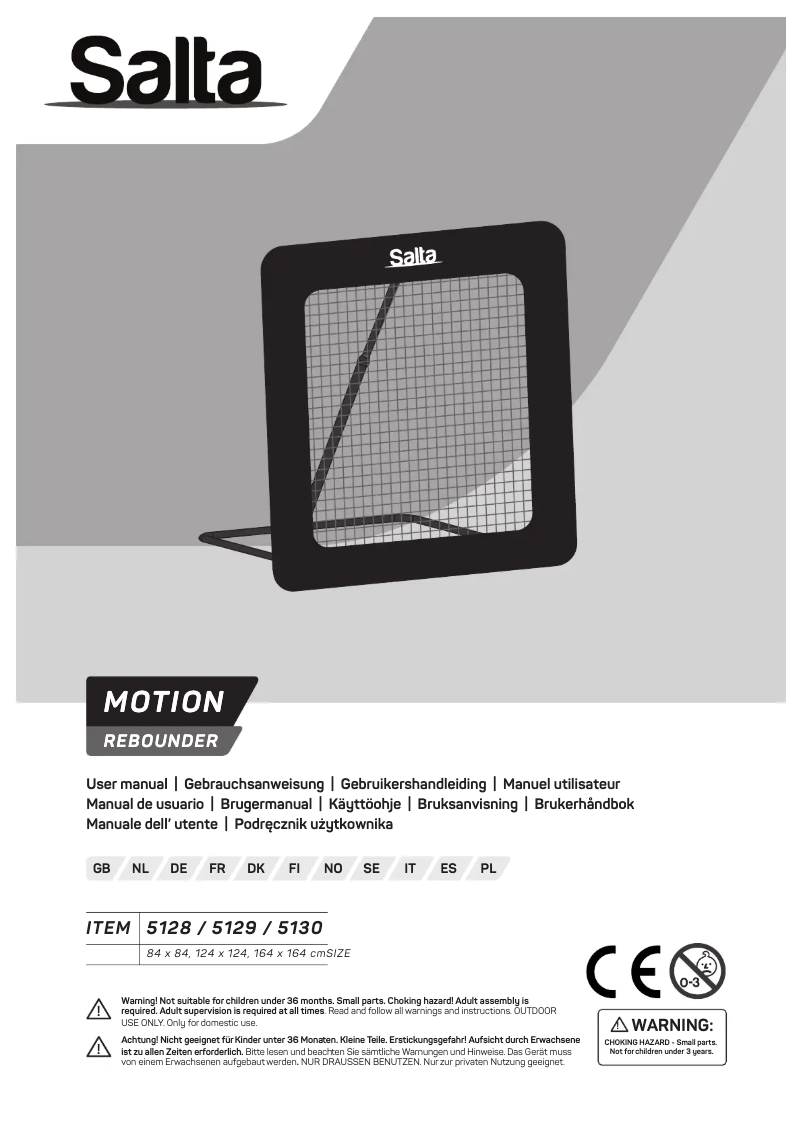 Page n°1 - Manuel utilisateur Salta Motion 5128