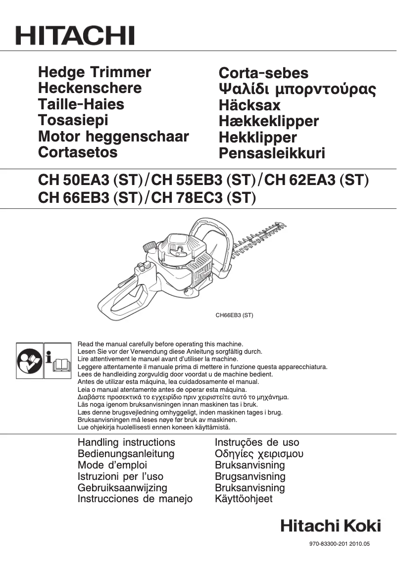 Page 1 de la notice Manuel utilisateur Hitachi CH 50EA3