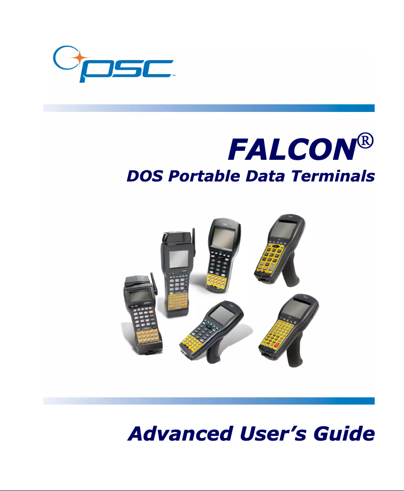 Page 1 de la notice Manuel utilisateur Datalogic Falcon 345