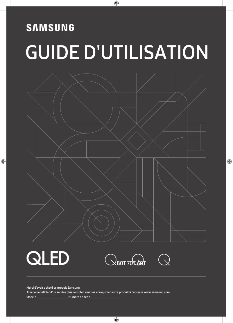 Page 1 de la notice Manuel utilisateur Samsung QA55Q60TAK
