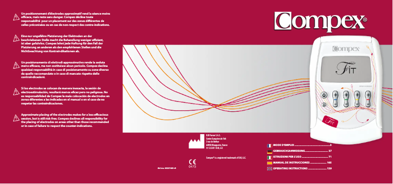 Page n°1 - Manuel utilisateur Compex Fit