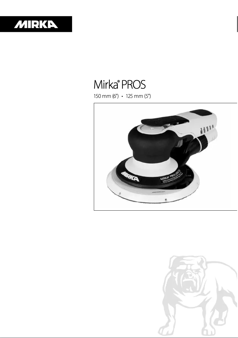 Page n°1 - Manuel utilisateur Mirka PROS 650CV