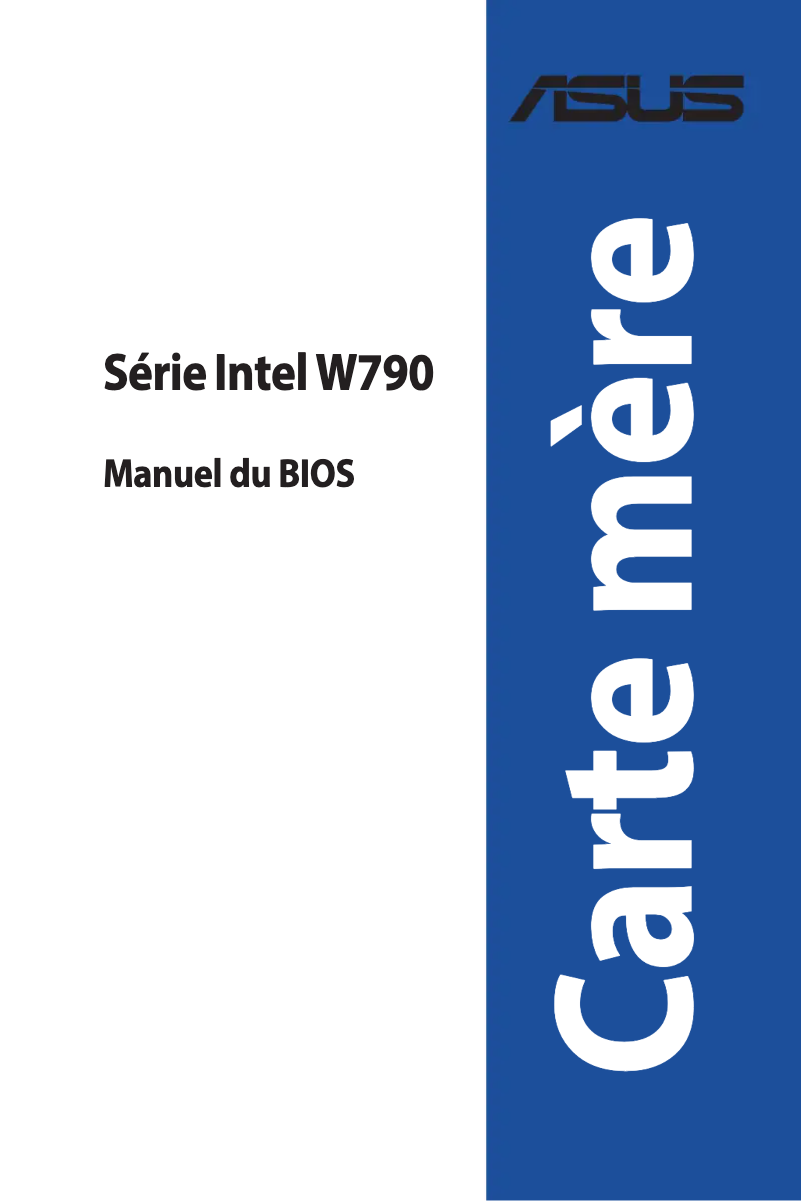 Page 1 de la notice Manuel utilisateur Asus Pro WS W790-ACE