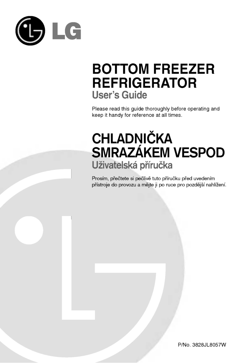 Page 1 de la notice Manuel utilisateur LG GR-B218JLAA