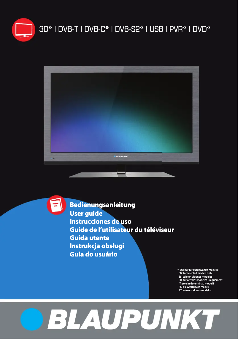 Page n°1 - Manuel utilisateur Blaupunkt BA32M124BBKPE826