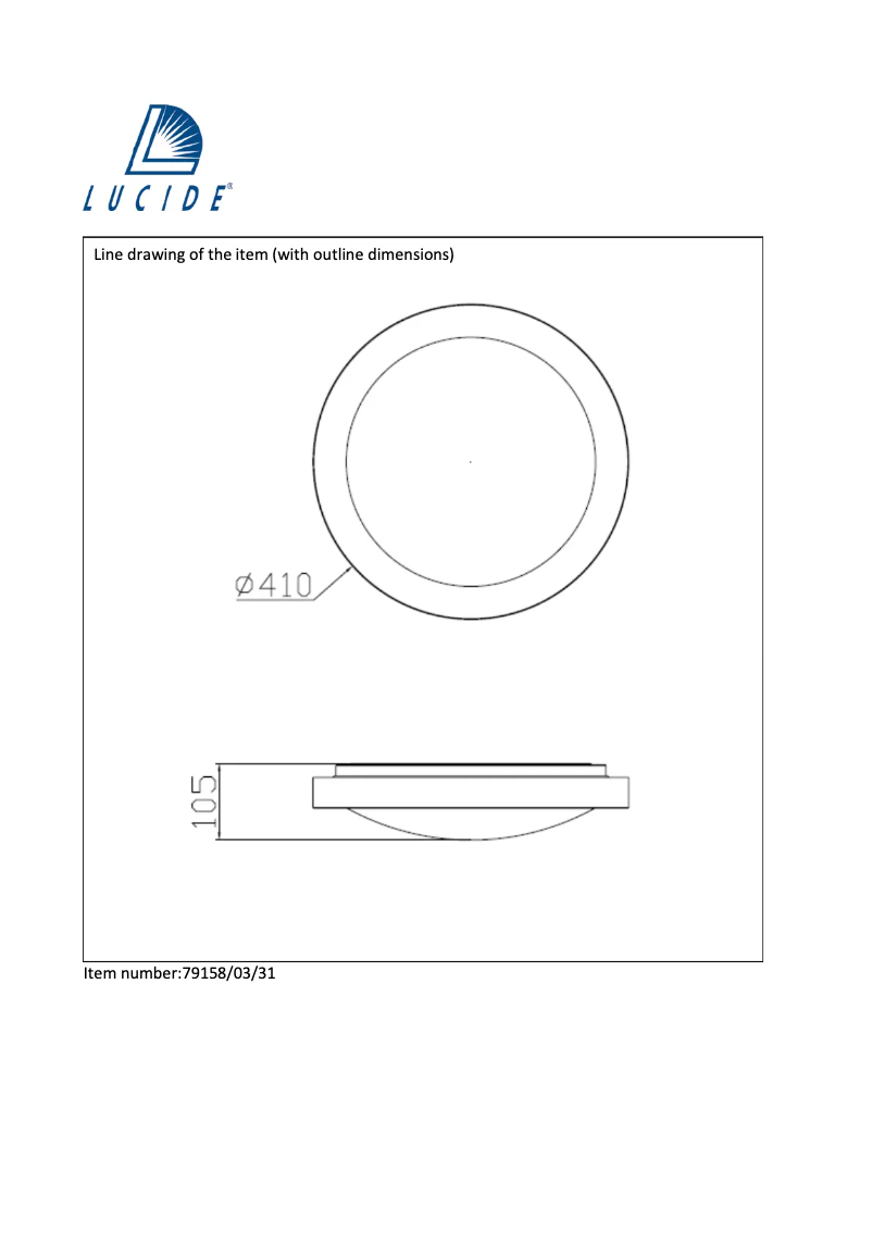 Page n°1 - Manuel utilisateur Lucide Fresh 79158/03/31