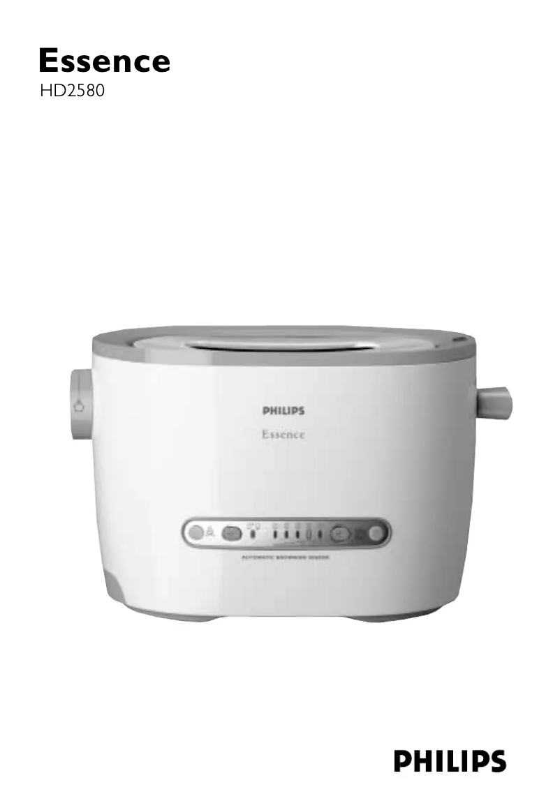 Page 1 de la notice Manuel utilisateur Philips HD2580
