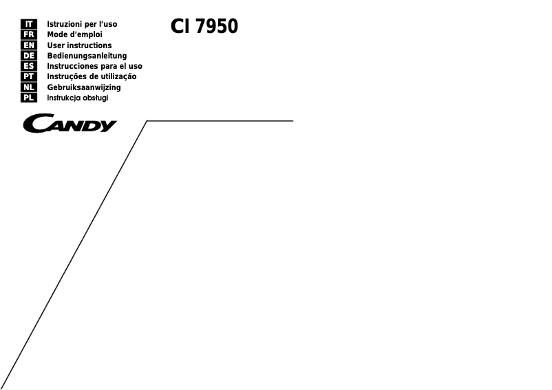 Page n°1 - Manuel utilisateur Candy LS CI 7950 X