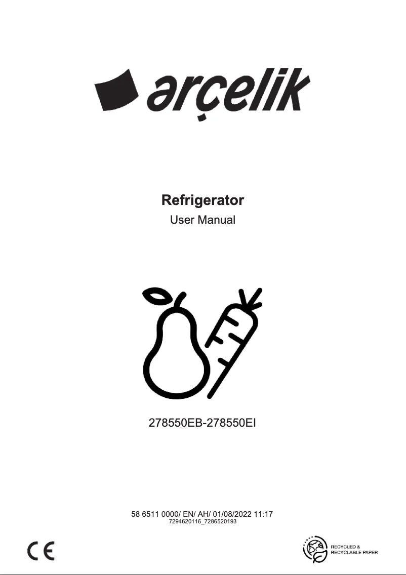 Image de la première page du manuel de l'appareil 278550 IEB