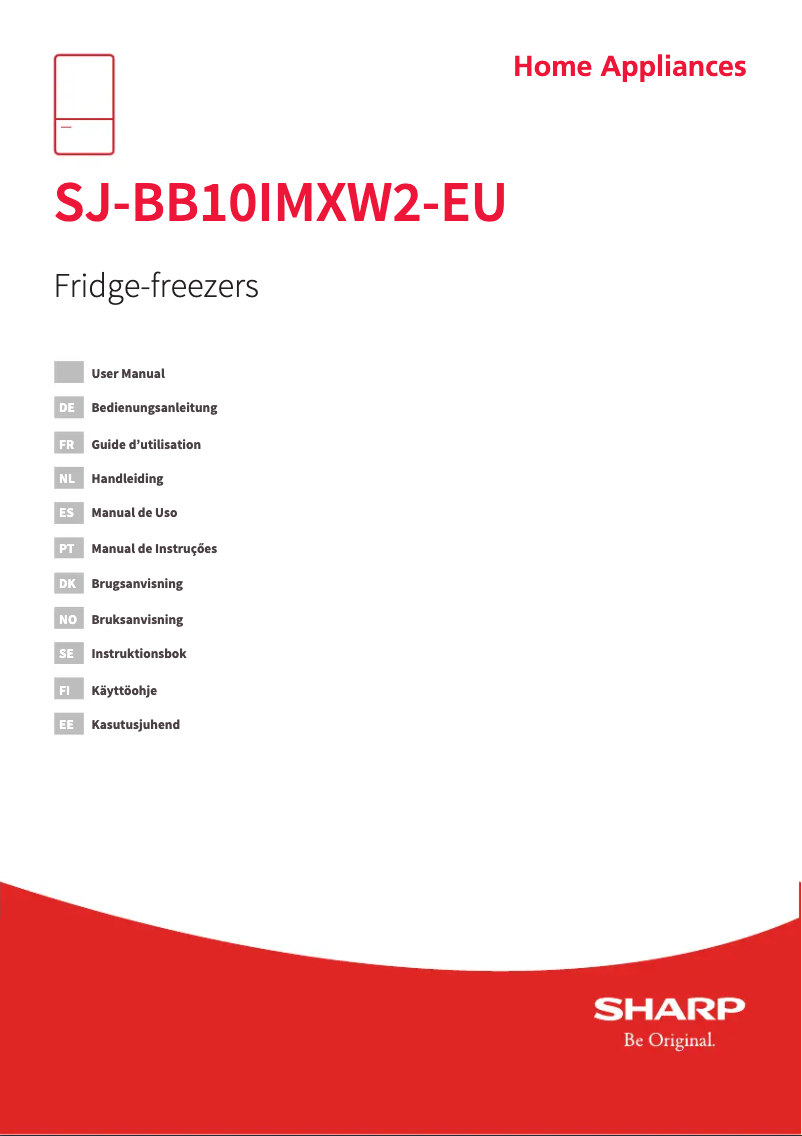 Page n°1 - Manuel utilisateur Sharp SJ-BB10IMXW2-EU